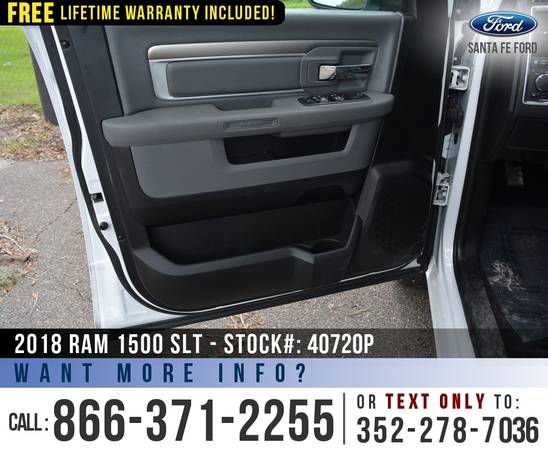 ‘18 Ram 1500 SLT 4WD *** Cruise Control, Camera, Bluetooth *** -... for sale in Alachua, FL – photo 10