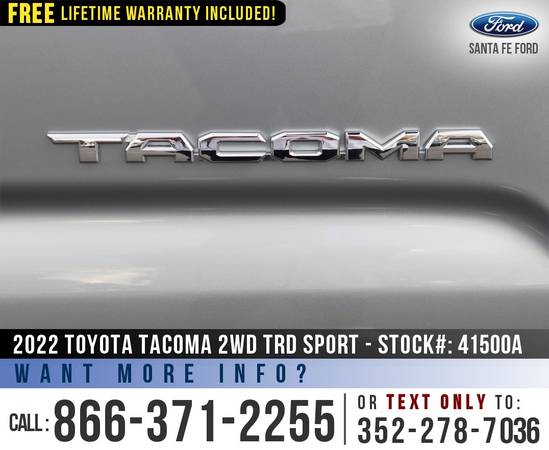 22 Toyota Tacoma 2WD TRD Sport Wireless Charging Pad, WiFi for sale in Alachua, FL – photo 9