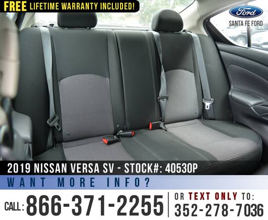 2019 Nissan Versa Sedan SV *** Keyless Entry, Camera, Touchscreen... for sale in Alachua, FL – photo 16