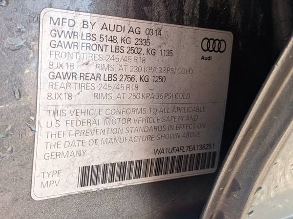 2014 Audi allroad Premium Plus AWD All Wheel Drive SKU: EA138251 for sale in Orlando, FL – photo 24