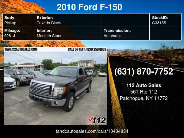 2010 Ford F-150 4WD SuperCab 145' XLT - cars & trucks - by dealer -... for sale in Patchogue, NY – photo 23