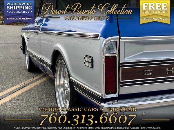 1972 Chevrolet c10 Short Bed FULLY RESTORED 454 Pickup is clean for sale in Other, IL – photo 6