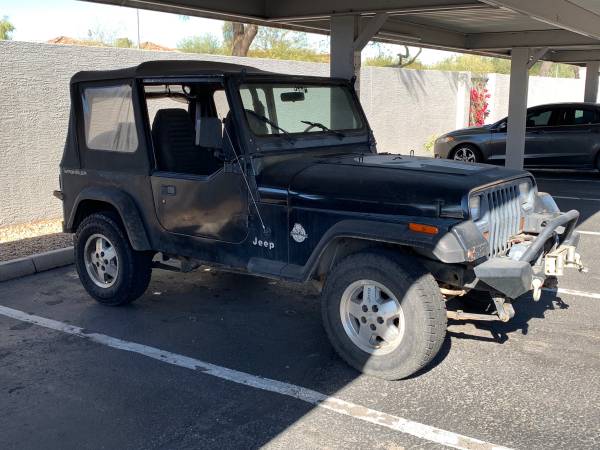 94 Jeep YJ Wrangler 2.5L 4x4 - cars & trucks - by owner - vehicle... for sale in Phoenix, AZ – photo 3