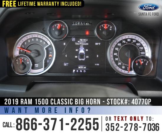 2019 RAM 1500 CLASSIC BIG HORN *** Cruise Control, Bedliner *** -... for sale in Alachua, FL – photo 11
