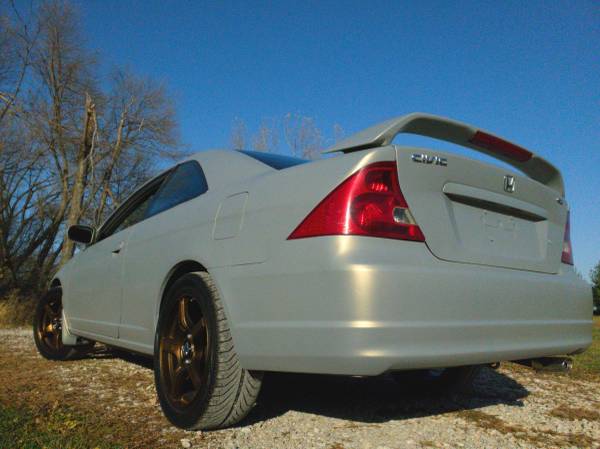 Beautiful 2002 Honda Civic EX Coupe: Avalanche Grey/ Gold... for sale in Swisher, IA – photo 12