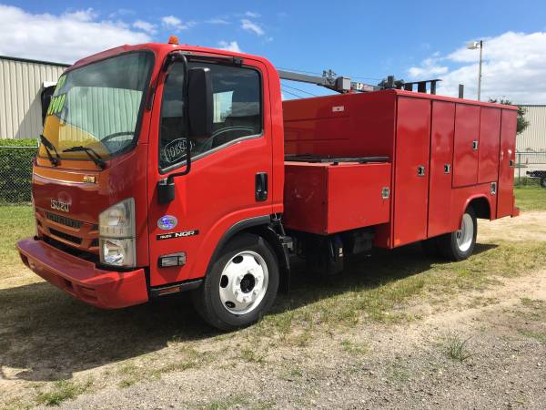 2016 Isuzu NQR Utility Body 3,200lb Crane Truck-75,000 MILES! for sale in Palmetto, AZ – photo 2