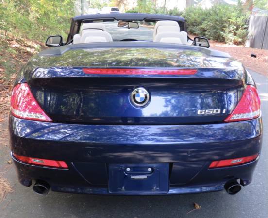 2010 BMW 650I Convertible *FREE WARRANTY* SERVICE RECORDS* NICE!! -... for sale in Matthews, NC – photo 3