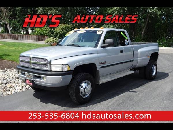 2001 Dodge Ram 3500 Quad Cab Long Bed DRW CUMMINS DIESEL!!! LOCAL 1-OW for sale in PUYALLUP, WA