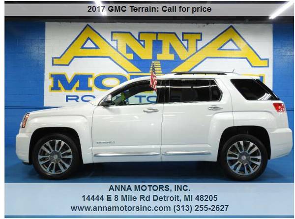 2017 GMC TERRAIN DENALI AWD,PAYMENT STARTING@$299*PER MONTH- STOP BY for sale in Detroit, MI