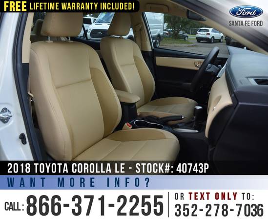 2018 Toyota Corolla LE *** Bluetooth, Backup Camera, Keyless Entry... for sale in Alachua, FL – photo 20