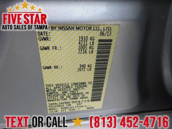 2013 Nissan Altima S AS LOW AS 1500 DOWN! W,A,C AS LOW 2.9% for sale in TAMPA, FL – photo 23