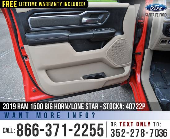 *** 2019 RAM 1500 BIG HORN/LONE STAR *** Bedliner - Push to Start -... for sale in Alachua, FL – photo 11