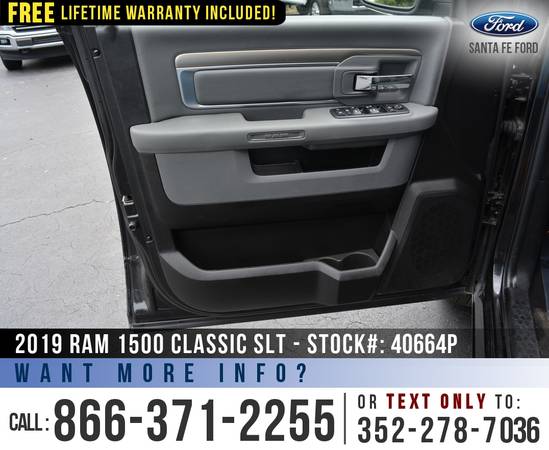 2019 Ram 1500 Classic SLT 4WD *** Camera, SiriusXM, Flex Fuel *** -... for sale in Alachua, AL – photo 8