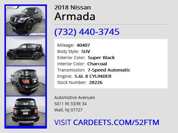 2018 Nissan Armada, Super Black - - by dealer for sale in Wall, NJ – photo 22