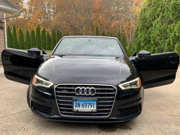 2015 Audi A3 cabriolet convertible, black with brown interior for sale in Wolcott, CT – photo 15