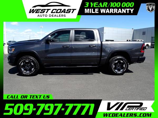549/mo - 2019 Ram 1500 Rebel Crew Cab - - by dealer for sale in Moses Lake, WA – photo 5