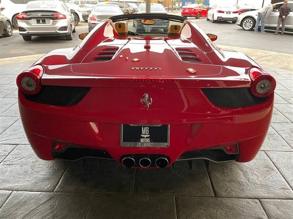 2013 Ferrari 458 Spider Convertible Convertible - - by for sale in Bellingham, WA – photo 6