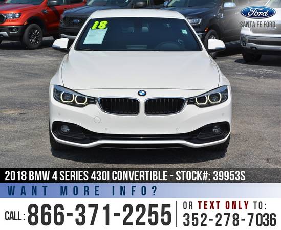 *** 2018 BMW 4 Series 430i *** Bluetooth - Leather Seats - SiriusXM for sale in Alachua, FL – photo 2