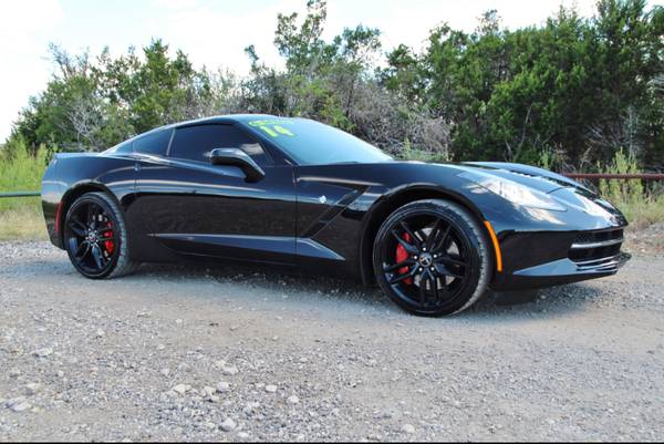 2014 CHEVROLET CORVETTE Z51 - 7 SPEED MANUAL - LOW MILES - BLK ON BLK! for sale in Liberty Hill, TX – photo 14