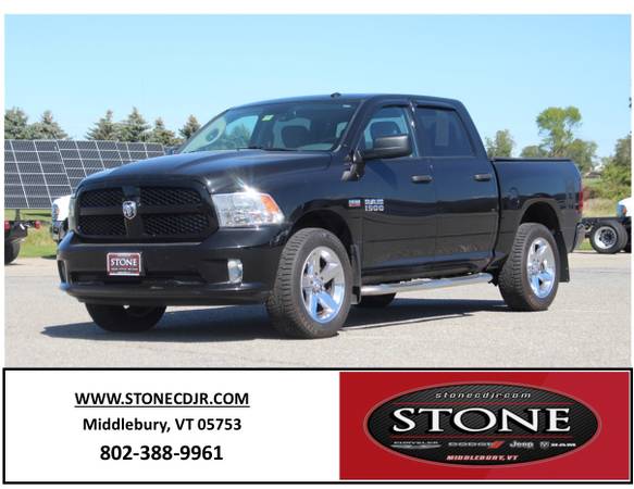 2016 RAM 1500 TRADESMAN CREW CAB CERTIFIED PRE-OWNED! - cars & for sale in Middlebury, VT