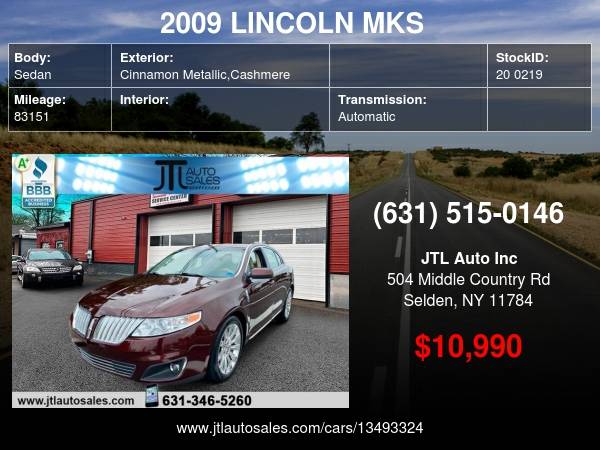 2009 LINCOLN MKS Sdn AWD/Leath/Roof/Prem Sound/Pristine car - cars &... for sale in Selden, NY – photo 24