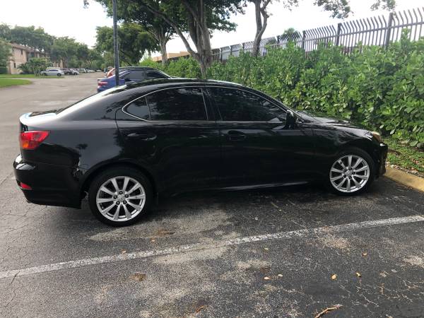 2007 Black Lexus IS250 AWD - cars & trucks - by owner - vehicle... for sale in Miami, FL – photo 3