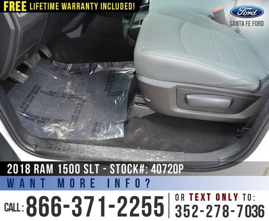 ‘18 Ram 1500 SLT 4WD *** Cruise Control, Camera, Bluetooth *** -... for sale in Alachua, FL – photo 11