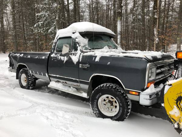 Plow Truck 87 Ram Fisher plow Best offer gets it Vintage no low for sale in Naples, ME – photo 19