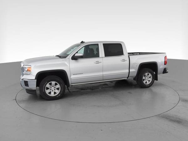 2015 GMC Sierra 1500 Crew Cab SLE Pickup 4D 6 1/2 ft pickup Silver -... for sale in Imperial Beach, CA – photo 4
