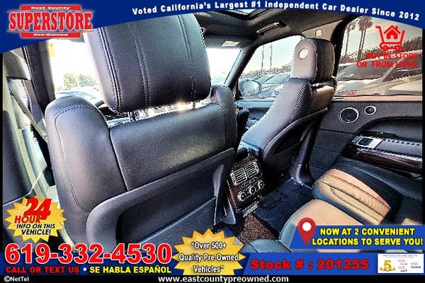 2017 LAND ROVER RANGE ROVER 5.0L V8 SUPERCHARGE-EZ FINANCING-LOW... for sale in El Cajon, CA – photo 14