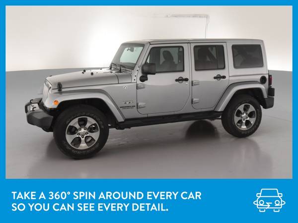2017 Jeep Wrangler Unlimited Sahara Sport Utility 4D suv Silver for sale in Pocono Pines, PA – photo 3