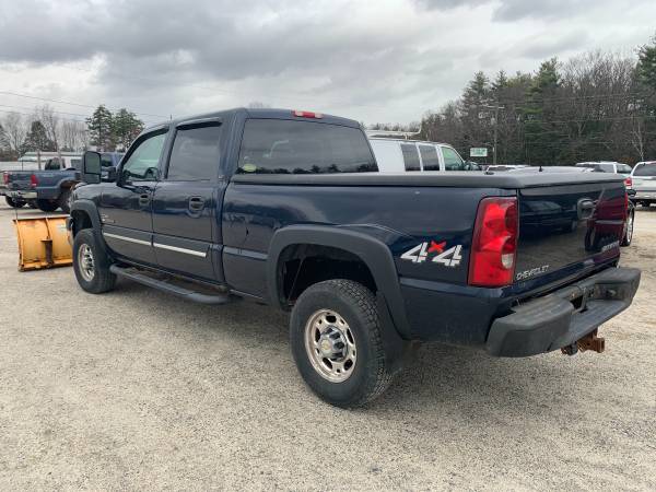 2005 CHEVY 2500HD CREW LT 4x4 LEATHER FISHER PLOW DURAMAX DIESEL -... for sale in Salisbury, MA – photo 2