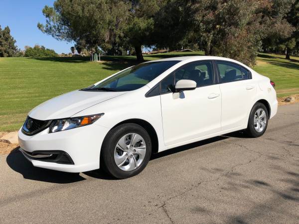 2014 Honda Civic Natural Gas White - - by dealer for sale in Pacoima, CA – photo 2