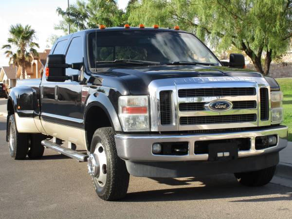 2008 FORD F350 LARIAT DIESEL CREW CAB 4X4 DUALLY W/ GOOSE NECK HITCH! for sale in El Paso, TX – photo 5