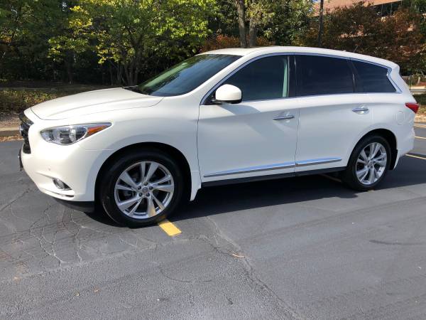 2013 Infiniti JX35 QX60 Fully Loaded White On Black for sale in Schaumburg, IL – photo 4