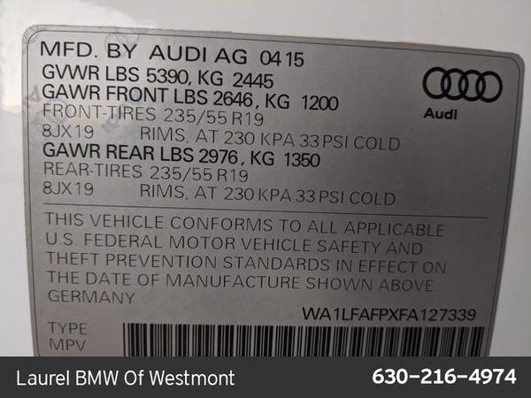 2015 Audi Q5 Premium Plus AWD All Wheel Drive SKU:FA127339 - cars &... for sale in Westmont, IL – photo 23