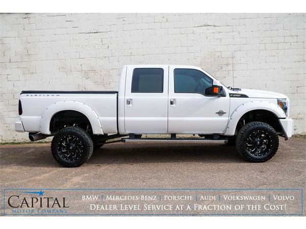 PLATINUM Ford F250 Crew Cab 4x4 Turbo Diesel! Only 45k! - cars & for sale in Eau Claire, IA – photo 8