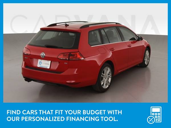 2015 VW Volkswagen Golf SportWagen TDI S Wagon 4D wagon Red for sale in Other, OR – photo 8