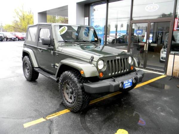 2007 Jeep Wrangler 2DR SAHARA 4WD 3 8L V6 WITH MUDDERS - cars & for sale in Plaistow, MA – photo 2