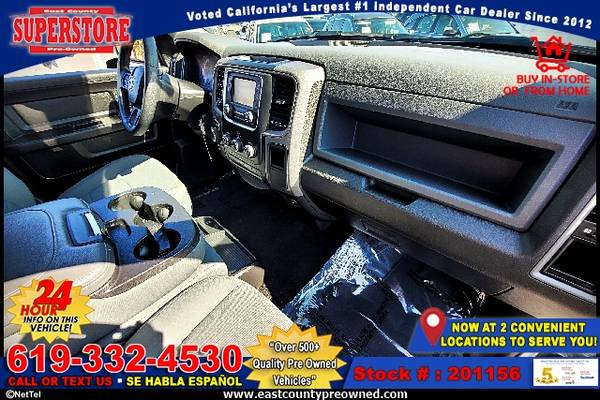 2019 RAM 1500 CLASSIC EXPRESS TRUCK-EZ FINANCING-LOW DOWN! - cars &... for sale in El Cajon, CA – photo 5