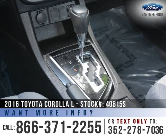 ‘16 Toyota Corolla L *** Cruise Control, Touchscreen, Bluetooth ***... for sale in Alachua, FL – photo 14