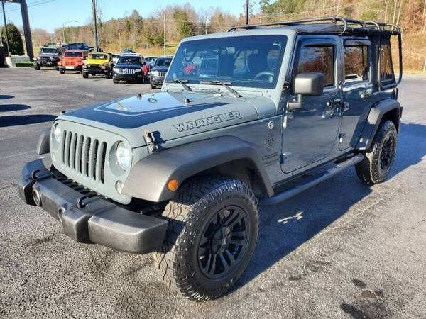 2014 JEEP WRANGLER UNLIMITED--SPORT--4WD--79K MILES--GRAY - cars &... for sale in Lenoir, TN – photo 3