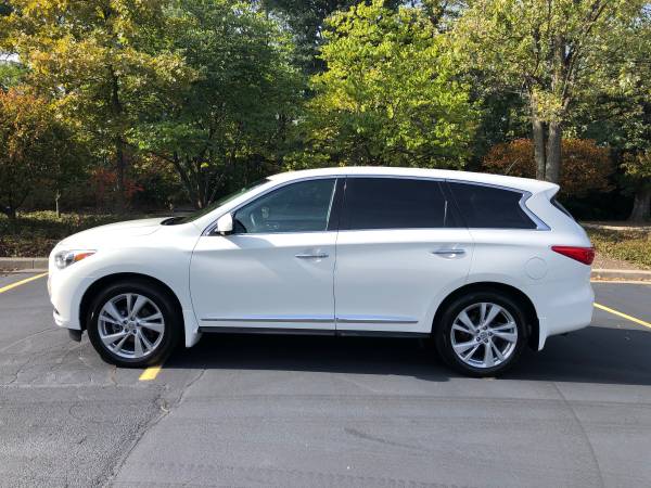 2013 Infiniti JX35 QX60 Fully Loaded White On Black for sale in Schaumburg, IL – photo 2