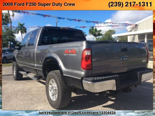 2008 Ford F250 Super Duty Crew Cab Lariat Pickup 4D 6 3/4 ft Lucky's... for sale in North Fort Myers, FL – photo 8