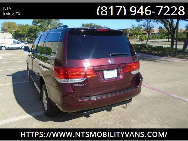 LEATHER 2010 HONDA ODYSSEY MOBILITY HANDICAPPED WHEELCHAIR RAMP VAN for sale in irving, TX – photo 7