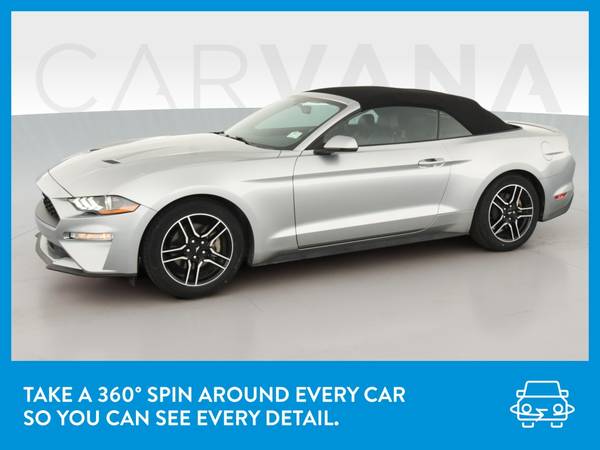 2020 Ford Mustang EcoBoost Convertible 2D Convertible Silver for sale in Salina, KS – photo 3