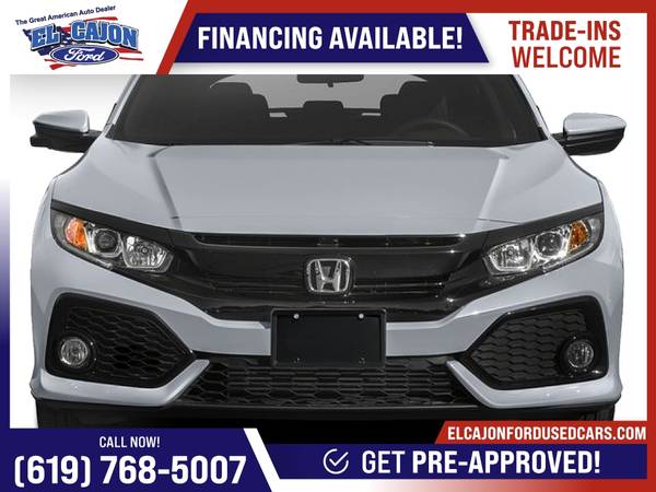 2018 Honda Civic Hatchback EX FOR ONLY 387/mo! - - by for sale in Santee, CA – photo 4