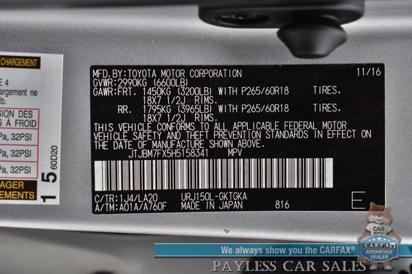 2017 Lexus GX 460 Premium/4X4/Heated & Cooled Leather Seats for sale in Anchorage, AK – photo 23