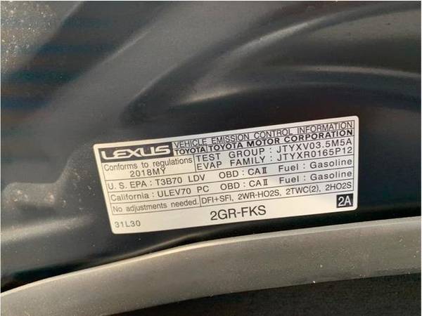 2018 Lexus GS GS 350 F SPORT Sedan 4D - cars & trucks - by dealer -... for sale in Escondido, CA – photo 17