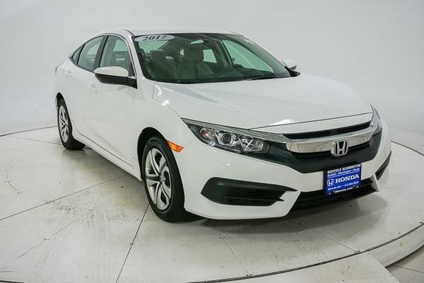 2017 *Honda* *Civic Sedan* *LX CVT* Taffeta White - cars & trucks -... for sale in Richfield, MN – photo 22